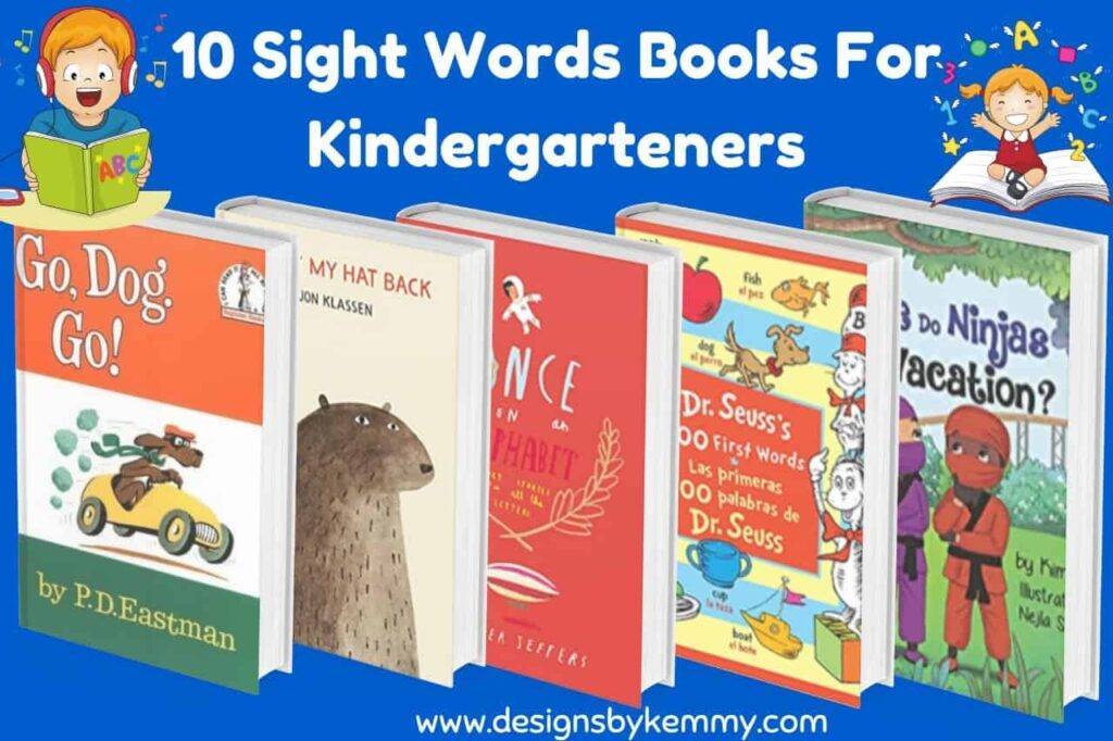 10 Sight Words Books for Kindergarten Kids