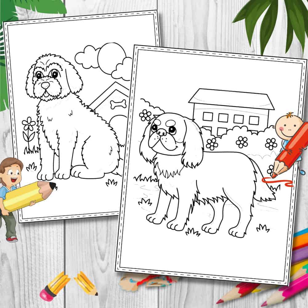 Free Printable Dogs Coloring Pages