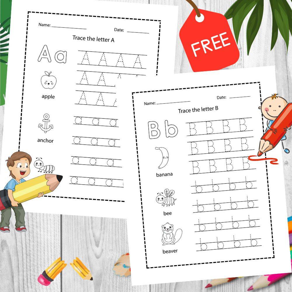 Trace The Alphabet Letters Worksheet