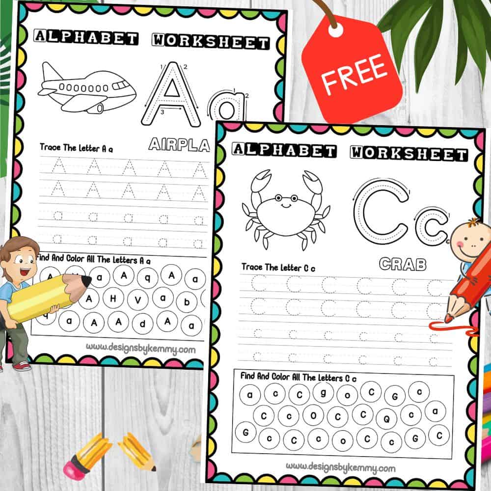 Alphabet Tracing Activities For Letter A-Z
