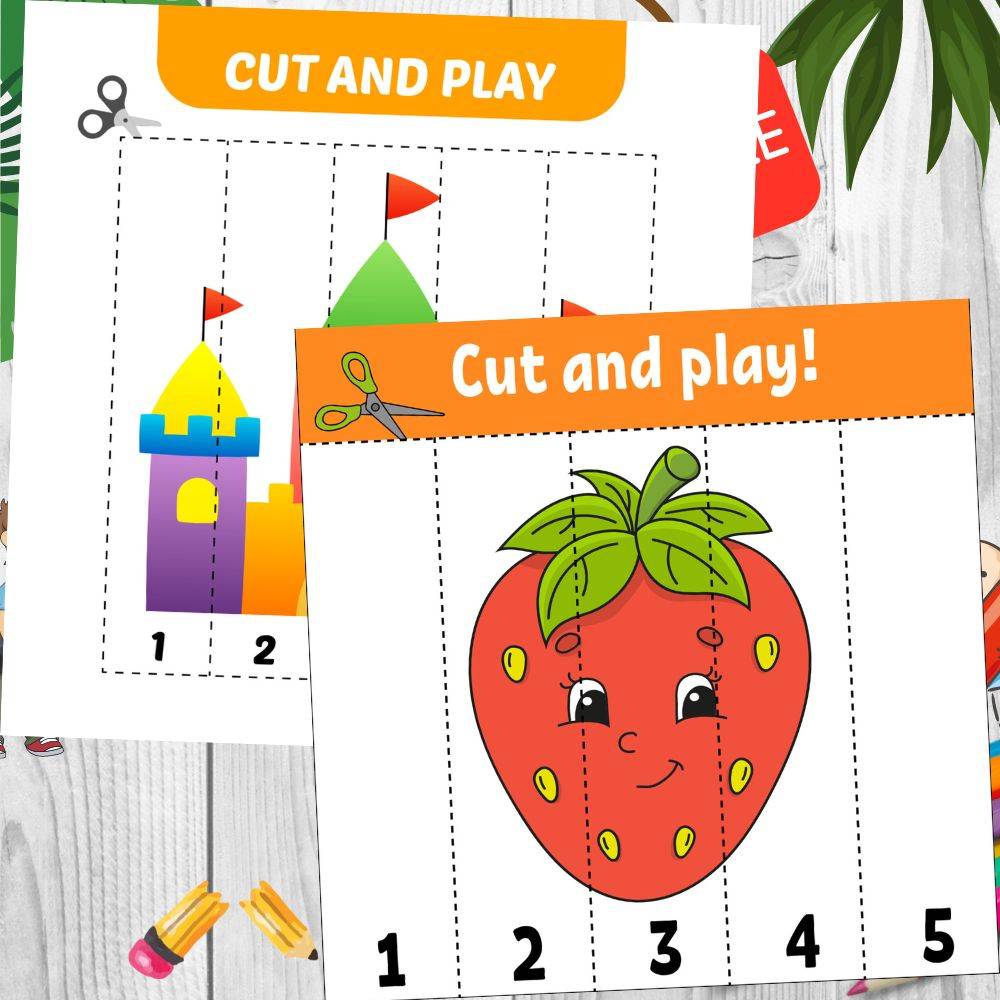 Cut And Play Education Worksheet