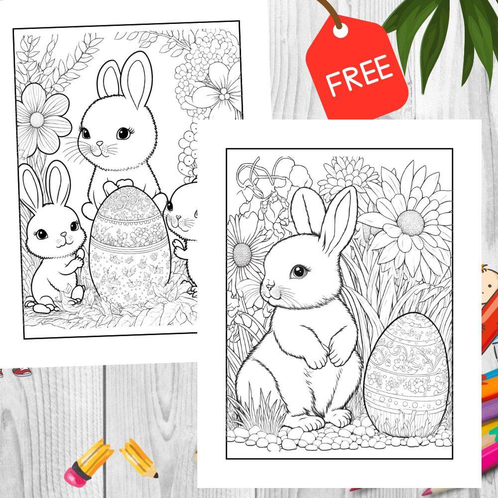 Easter Rabbit Coloring Pages