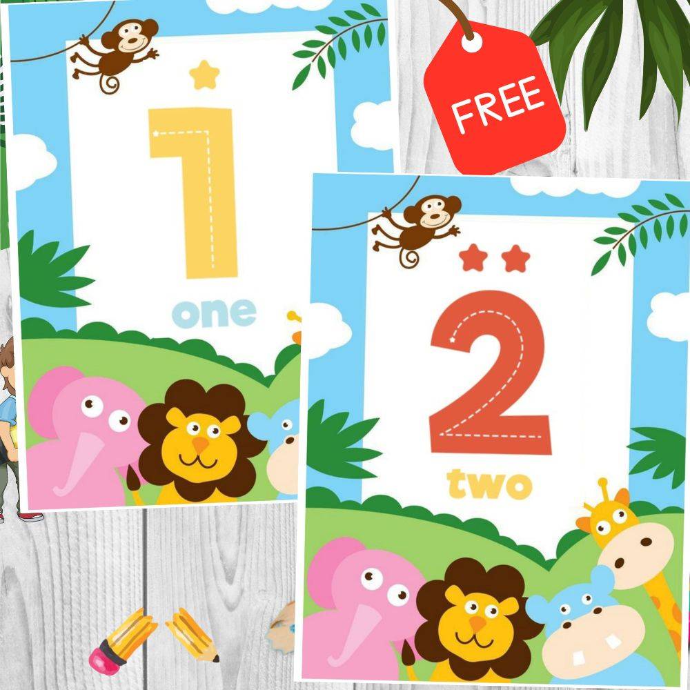 Learning Numbers Worksheet For Toddlers