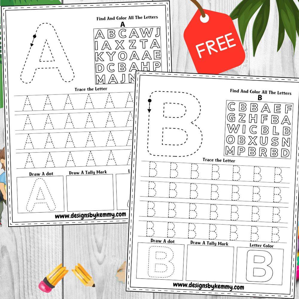 Letter Tracing Activity Worksheet