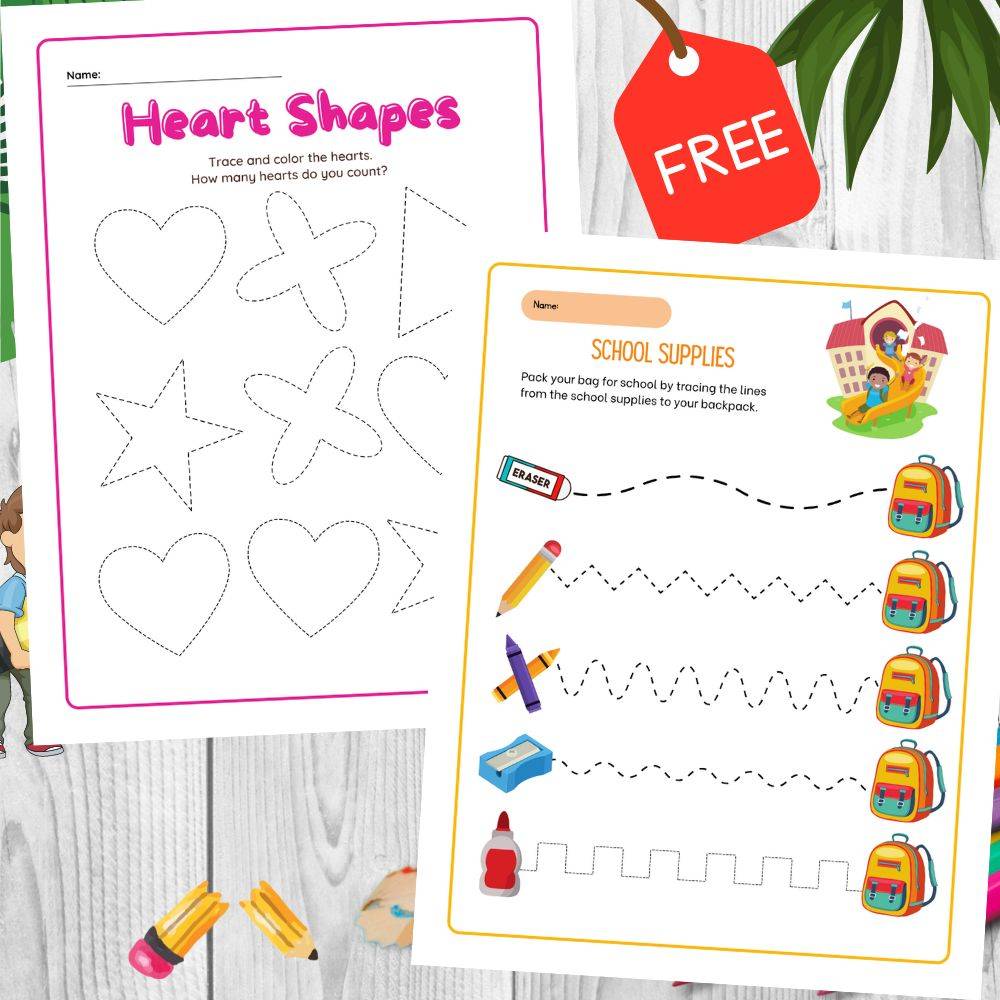 Tracing Lines and Shapes for Kids
