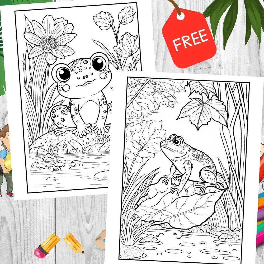 Frog Coloring Pages For Adults