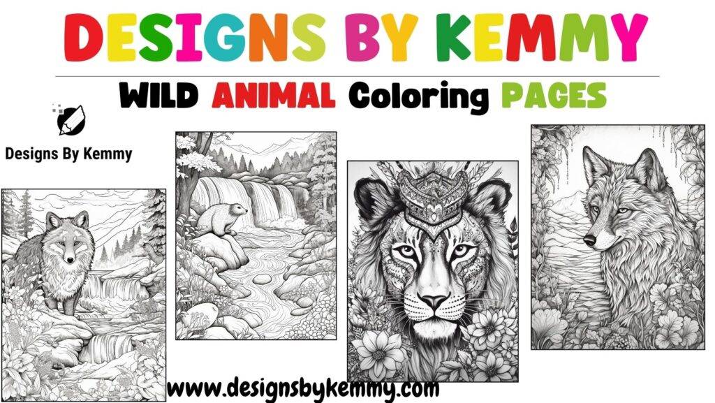 Wild Animals Coloring Pages For Adults
