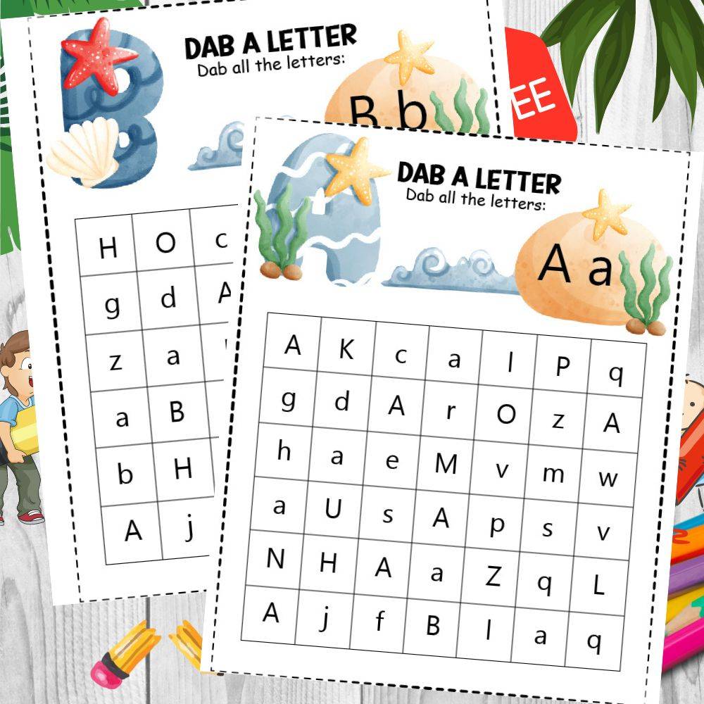 Find The Letter Worksheet For Kids