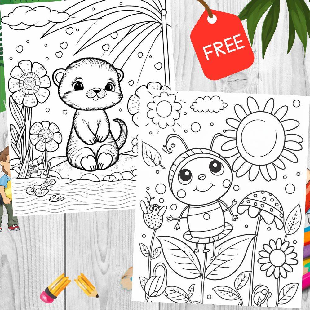 Beautiful Kids Coloring Pages