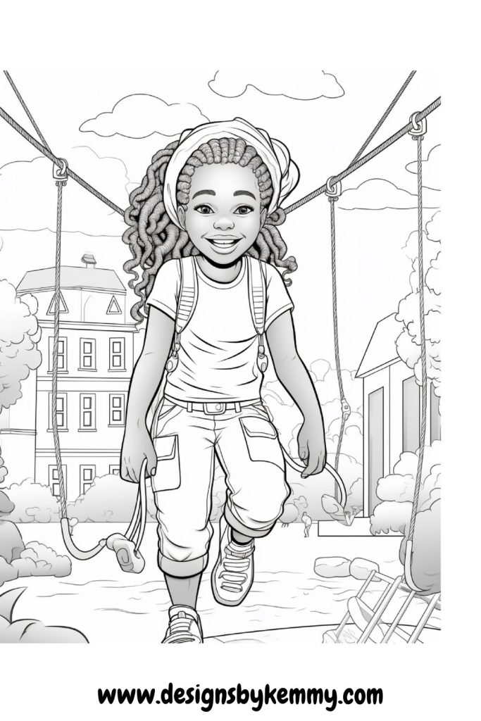 African Black Woman Coloring Pages